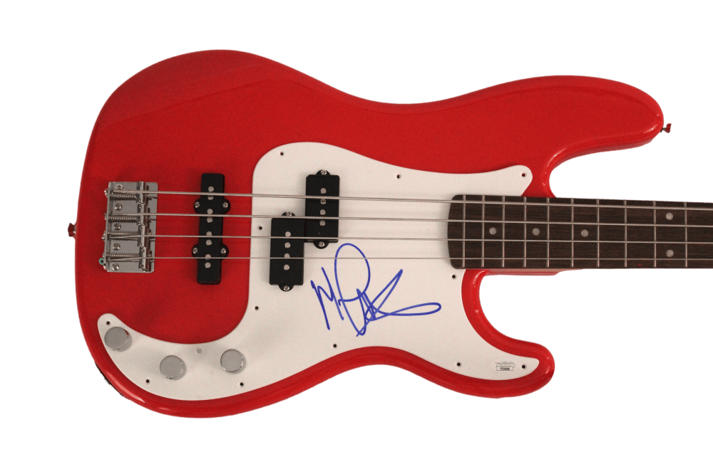 MICHAEL ANTHONY SIGNED AUTOGRAPH FENDER ELECTRIC BASS GUITAR VAN HALEN JSA COLLECTIBLE MEMORABILIA