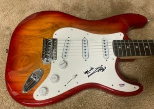 KEITH RICHARDS ROLLING STONES SIGNED AUTOGRAPHED ELECTRIC GUITAR PSA CERTIFIED COLLECTIBLE MEMORABILIA
