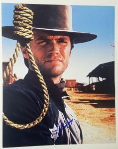 CLINT EASTWOOD AUTOGRAPHED SIGNED HANG EM HIGH SHERIFF 16×20 POSTER PHOTO ACOA COLLECTIBLE MEMORABILIA
