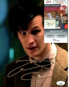 MATT SMITH SIGNED AUTOGRAPHED 8X10 DOCTOR WHO PHOTO JSA COLLECTIBLE MEMORABILIA