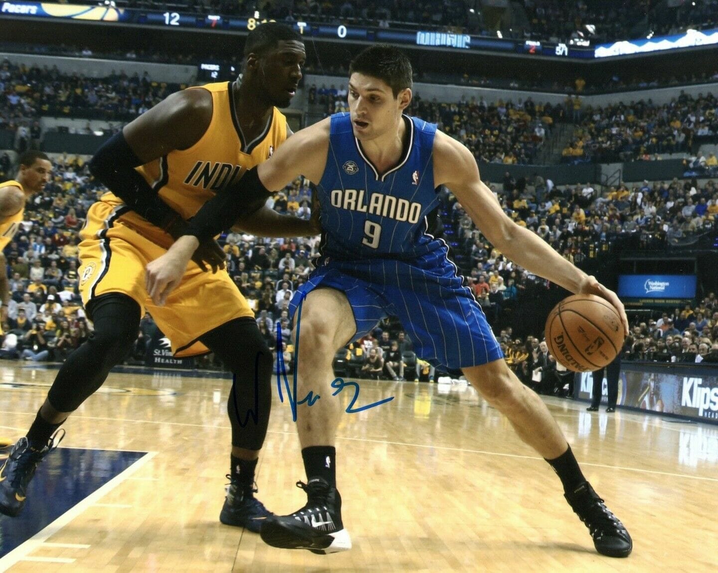 ORLANDO MAGIC NIKOLA VUCEVIC SIGNED 8×10 PHOTO COA COLLECTIBLE MEMORABILIA
