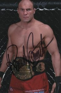 RANDY COUTURE SIGNED 4×6 PHOTO UFC COA COLLECTIBLE MEMORABILIA