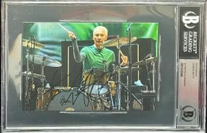 CHARLIE WATTS SIGNED AUTOGRAPH 6×9 PHOTO SLABBED ROLLING STONES BAS COLLECTIBLE MEMORABILIA