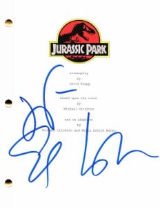 JEFF GOLDBLUM SIGNED AUTOGRAPH JURASSIC PARK FULL MOVIE SCRIPT INDEPENDENCE DAY COLLECTIBLE MEMORABILIA