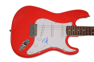 DAVE GROHL SIGNED AUTOGRAPH RED FENDER ELECTRIC GUITAR NIRVANA FOO FIGHTERS JSA COLLECTIBLE MEMORABILIA