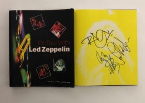 JIMMY PAGE ROBERT PLANT +1 SIGNED AUTOGRAPH ON TOUR WITH LED ZEPPELIN BOOK JSA COLLECTIBLE MEMORABILIA
