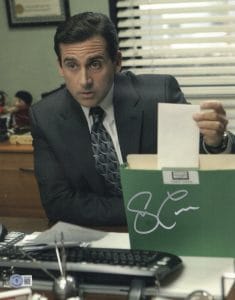 STEVE CARELL SIGNED 11X14 PHOTO THE OFFICE AUTHENTIC AUTOGRAPH BECKETT COA Z COLLECTIBLE MEMORABILIA