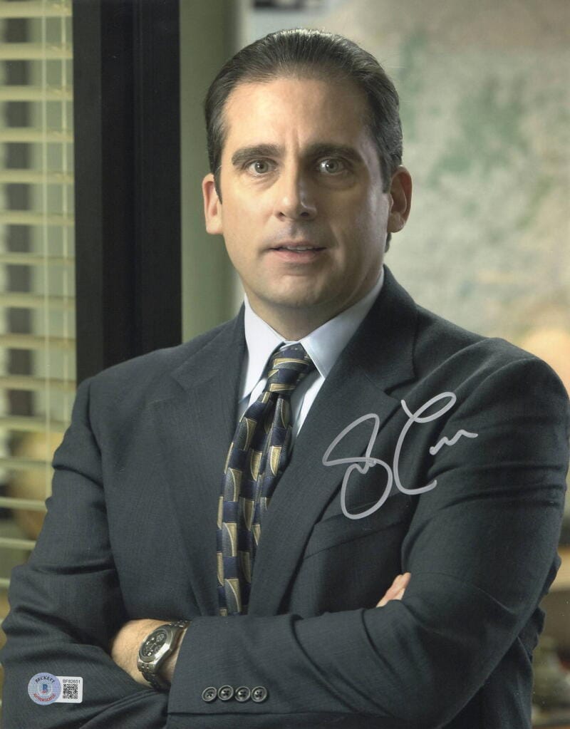 STEVE CARELL SIGNED 11X14 PHOTO THE OFFICE AUTHENTIC AUTOGRAPH BECKETT COA R COLLECTIBLE MEMORABILIA