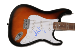 ADAM DURITZ SIGNED AUTOGRAPH FENDER ELECTRIC GUITAR – COUNTING CROWS STUD W/ JSA COLLECTIBLE MEMORABILIA