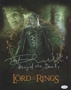 PAUL NORELL “THE LORD OF THE RINGS” SIGNED ‘KING OF THE DEAD’ 11×14 PHOTO D ACOA COLLECTIBLE MEMORABILIA