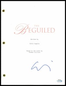 ELLE FANNING “THE BEGUILED” AUTOGRAPH SIGNED COMPLETE SCRIPT SCREENPLAY ACOA COLLECTIBLE MEMORABILIA