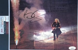 BRIAN MAY SIGNED 8×10 PHOTO “QUEEN” CLOSING OLYMPIC GAMES 2012 JSA COA COLLECTIBLE MEMORABILIA
