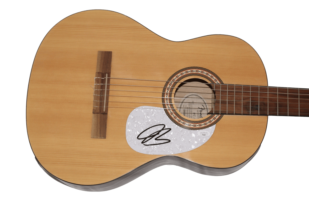 JOE BONAMASSA SIGNED AUTOGRAPH FENDER ACOUSTIC GUITAR – BLUES ICON W/ JSA COA COLLECTIBLE MEMORABILIA
