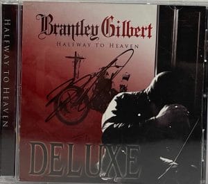 BRANTLEY GILBERT SIGNED AUTOGRAPH CD “HALFWAY TO HEAVEN” DELUXE COLLECTIBLE MEMORABILIA