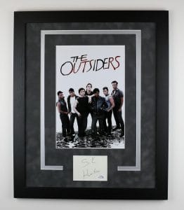 S.E. HINTON “THE OUTSIDERS” AUTHOR AUTOGRAPH SIGNED FRAMED 16×20 DISPLAY B ACOA COLLECTIBLE MEMORABILIA