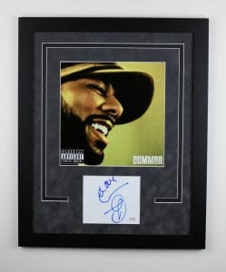 COMMON “BE” AUTOGRAPH SIGNED PHOTO CUSTOM FRAMED 16×20 MATTED DISPLAY ACOA COLLECTIBLE MEMORABILIA