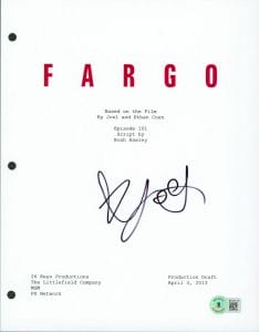 JOEY KING FARGO AUTHENTIC SIGNED 8.5×11 FARGO SCRIPT COVER BAS #BF24115 COLLECTIBLE MEMORABILIA