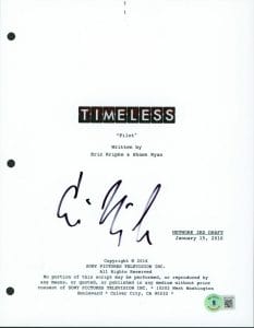 ERIC KRIPKE AUTHENTIC SIGNED 8.5×11 TIMELESS SCRIPT COVER BAS #BF24105 COLLECTIBLE MEMORABILIA