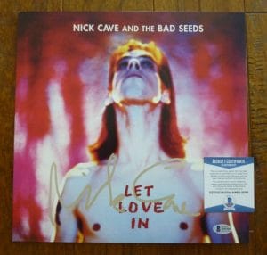 NICK CAVE LET LOVE IN SIGNED AUTOGRAPHED VINYL LP RECORD BECKETT CERTIFIED COLLECTIBLE MEMORABILIA