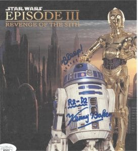 KENNY BAKER SIGNED AUTOGRAPH STAR WARS R2-D2 EPISODE III 7.5 X 8.25 PHOTO JSA COLLECTIBLE MEMORABILIA