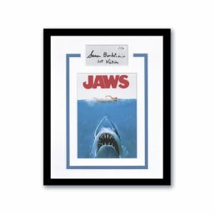 SUSAN BACKLINIE “JAWS” AUTOGRAPH SIGNED ‘1ST VICTIM’ FRAMED 11×14 DISPLAY ACOA COLLECTIBLE MEMORABILIA