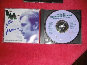 VAN MORRISON SIGNED BANG MASTERS CD COVER COLLECTIBLE MEMORABILIA