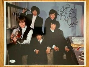 CHARLIE WATTS HAND SIGNED 11×14 COLOR PHOTO ROLLING STONES TO DAVID JSA COLLECTIBLE MEMORABILIA