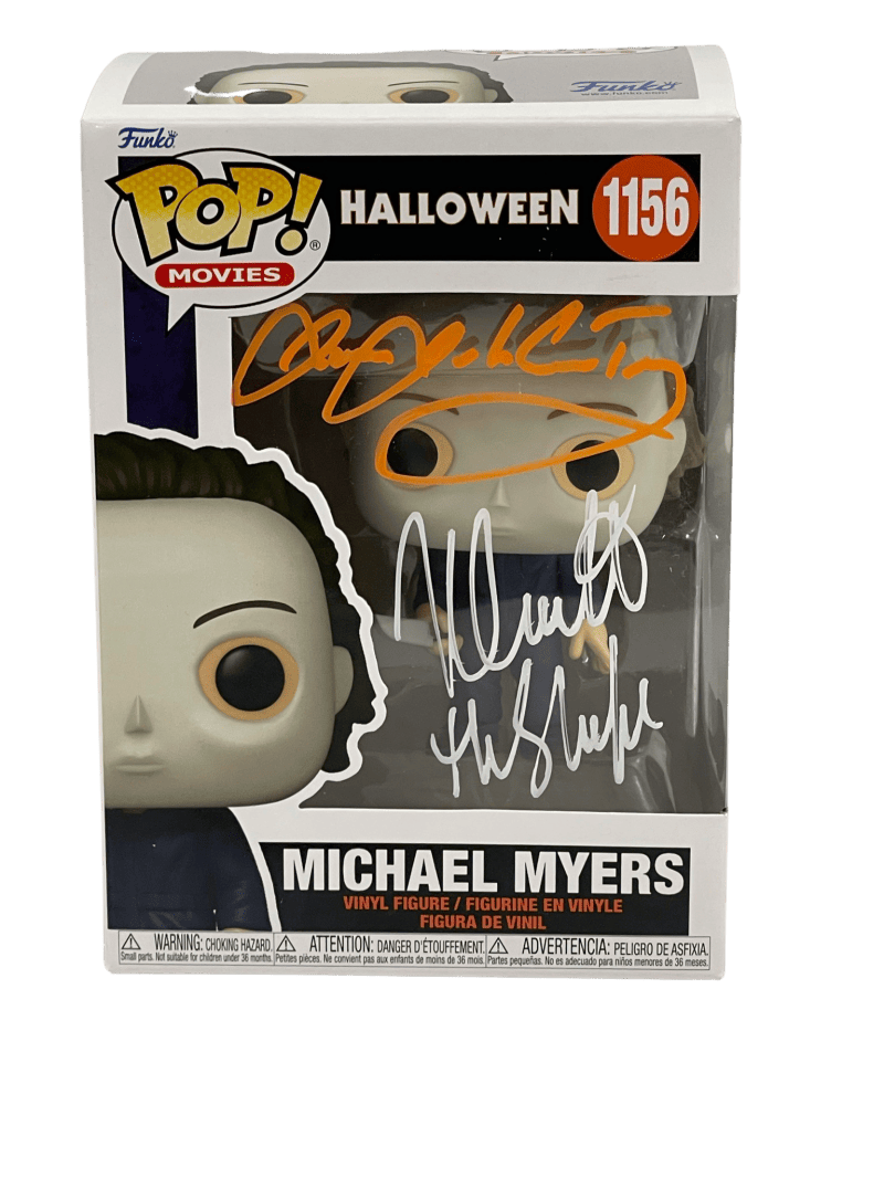 NICK CASTLE JAMES JUDE COURTNEY SIGNED HALLOWEEN MICHAEL MYERS FUNKO BECKETT 63 COLLECTIBLE MEMORABILIA