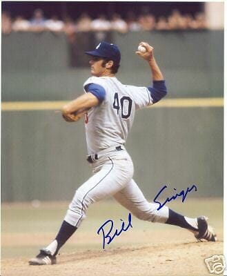 BILL SINGER LOS ANGELES DODGERS SIGNED 8X10 PHOTO W/COA COLLECTIBLE MEMORABILIA