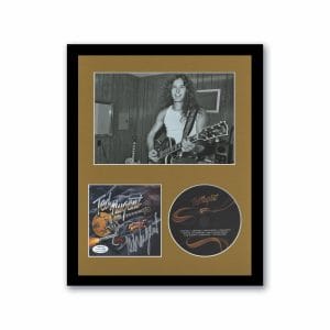 TED NUGENT “DETROIT MUSCLE” AUTOGRAPH SIGNED CUSTOM FRAMED 11×14 CD DISPLAY ACOA COLLECTIBLE MEMORABILIA
