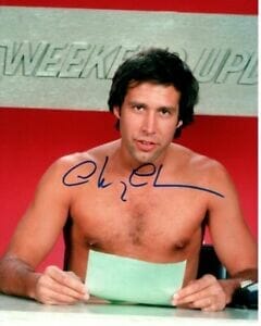 CHEVY CHASE SIGNED AUTOGRAPHED 8×10 SATURDAY NIGHT LIVE WEEKEND UPDATE PHOTO COLLECTIBLE MEMORABILIA