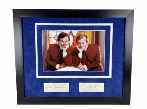 THE SMOTHERS BROTHERS AUTOGRAPH SIGNED CUSTOM FRAMED 16×20 MATTED DISPLAY COLLECTIBLE MEMORABILIA