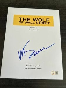 MARTIN SCORSESE SIGNED MOVIE SCRIPT WOLF OF WALL STREET DICAPRIO BECKETT BAS X3 COLLECTIBLE MEMORABILIA