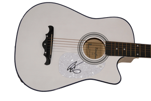RILEY GREEN SIGNED AUTOGRAPH FULL SIZE ACOUSTIC GUITAR DIFFERENT ROUND HERE JSA COLLECTIBLE MEMORABILIA