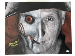 TOBIN BELL SAW JIGSAW SIGNED 16X20 PHOTO AUTHENTIC AUTOGRAPH PROOF BECKETT COA 3 COLLECTIBLE MEMORABILIA