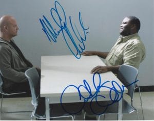 THE SHIELD SIGNED COMBO 8×10 MICHAEL CHIKLIS & ANTHONY ANDERSON W K9 COA PROOF COLLECTIBLE MEMORABILIA