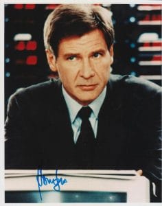 HARRISON FORD SIGNED STAR WARS CLEAR PRESENT DANGER AUTOGRAPH 8×10 K9 HOLO PROOF COLLECTIBLE MEMORABILIA
