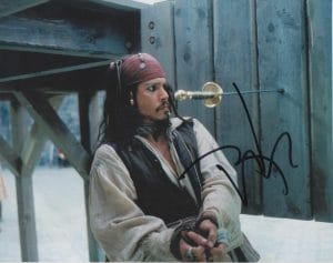 JOHNNY DEPP SIGNED AUTOGRAPH 8×10 PHOTO PIRATES OF THE CARIBBEAN – WITH K9 COA COLLECTIBLE MEMORABILIA
