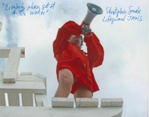 CHRISTOPHER SANDS SIGNED AUTOGRAPHED RARE 8×10 – JAWS – LIFEGUARD W QUOTE K9 COA COLLECTIBLE MEMORABILIA