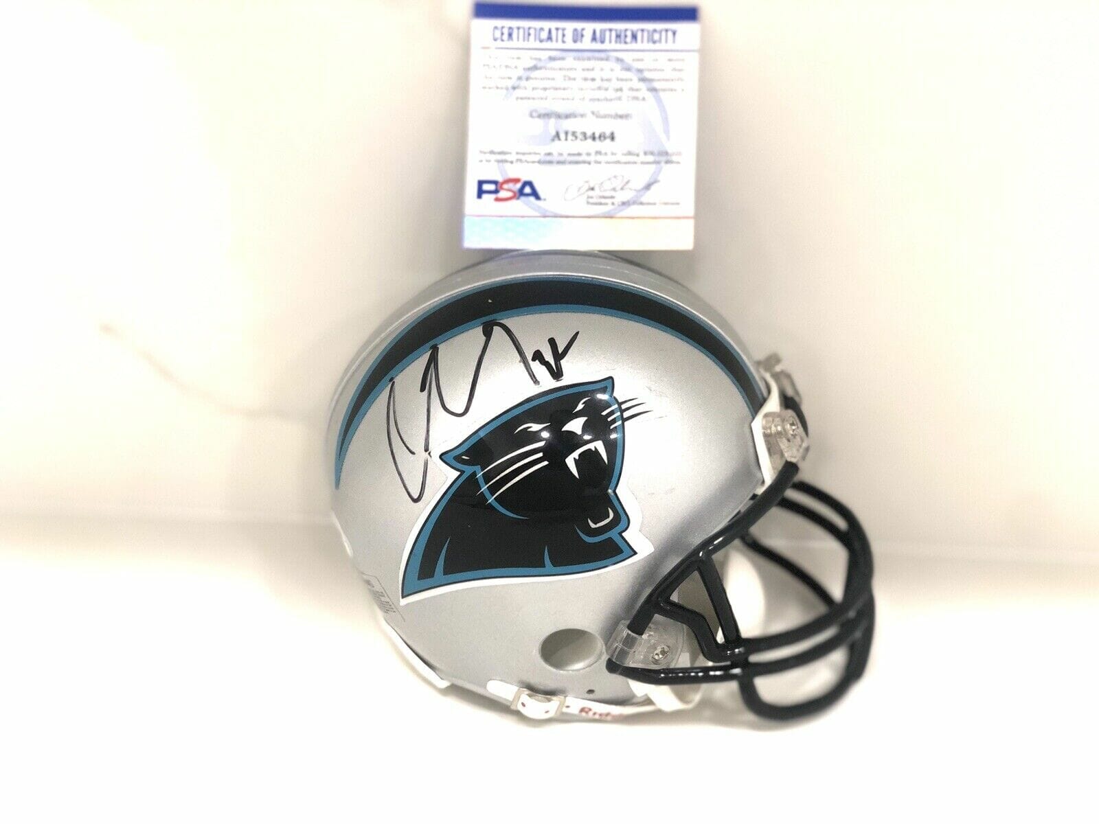 Carolina Panthers NFL Collectible Mini Helmet, Picture Inside