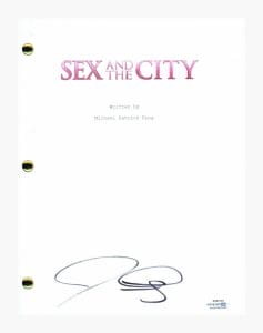 JASON LEWIS SIGNED AUTOGRAPHED SEX AND THE CITY MOVIE SCRIPT SCREENPLAY ACOA COA COLLECTIBLE MEMORABILIA
