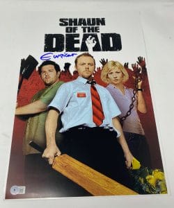 EDGAR WRIGHT SIGNED AUTOGRAPHED SHAUN OF THE DEAD 12×18 MOVIE POSTER BECKETT COA COLLECTIBLE MEMORABILIA