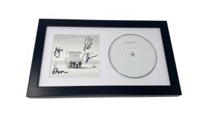 WEEZER SIGNED AUTOGRAPHED THE WHITE ALBUM FRAMED CD DISPLAY RIVERS CUOMO +3 COA COLLECTIBLE MEMORABILIA