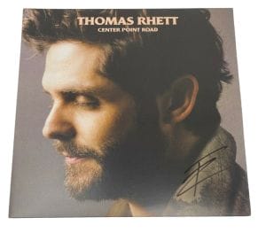 THOMAS RHETT SIGNED AUTOGRAPHED CENTER POINT ROAD VINYL ALBUM LP BECKETT COA COLLECTIBLE MEMORABILIA