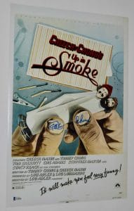 CHEECH MARIN & TOMMY CHONG SIGNED 12×18 POSTER UP IN SMOKE BECKETT BAS COA COLLECTIBLE MEMORABILIA