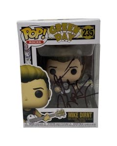 MIKE DIRNT SIGNED AUTOGRAPHED FUNKO POP FIGURE GREEN DAY BECKETT BAS COA COLLECTIBLE MEMORABILIA