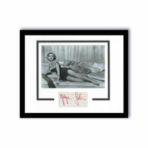 ZSA ZSA GABOR AUTOGRAPH SIGNED PHOTO CUSTOM FRAMED 11×14 MATTED DISPLAY ACOA COLLECTIBLE MEMORABILIA