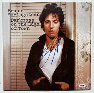 BRUCE SPRINGSTEEN SIGNED DARKNESS ON THE EDGE OF TOWN VINYL ALBUM RECORD PSA/DNA COLLECTIBLE MEMORABILIA