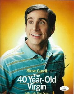 STEVE CARELL SIGNED AUTOGRAPHED 8×10 PHOTO THE 40 YEAR OLD VIRGIN THE OFFICE JSA COLLECTIBLE MEMORABILIA