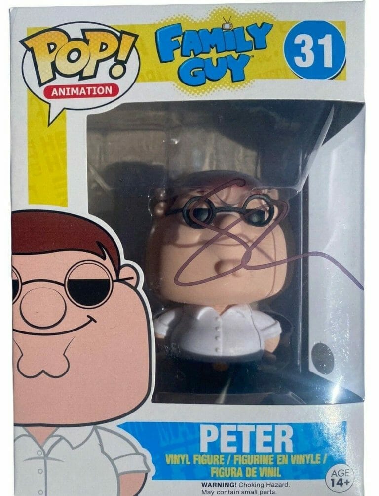 SETH MACFARLANE SIGNED AUTOGRAPHED FAMILY GUY PETER GRIFFIN FUNKO POP ...